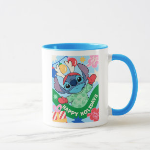 Mug Lilo et Stitch   Stitch Happy Holidays