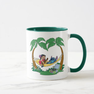 Mug Lilo & Stitch Lilo Stitch sur un hamac