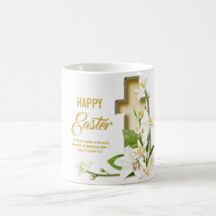 Mug Lily Cross Écriture Il Est Ressuscité