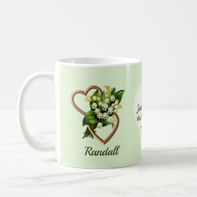 Mug Lily de la vallée Deux Coeurs, heureux après (Gauche)