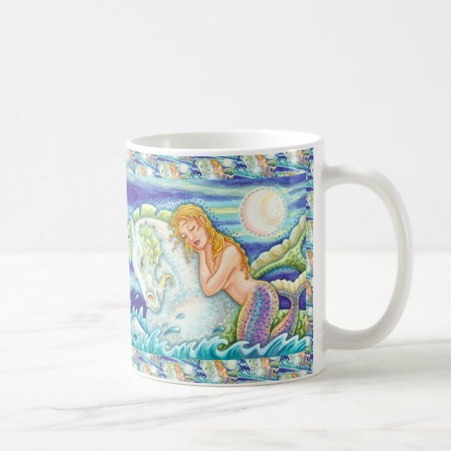 MUG L'IMAGINAIRE DE MARINE MERMAID À MERHORSE, SEAHORS (Droite)