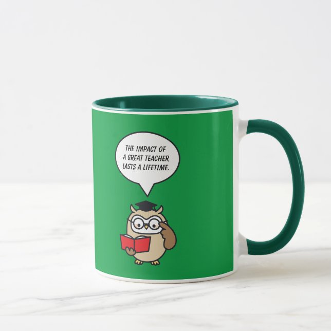 Mug L'Impact D'Un Grand Professeur Dure Une Vie (Droite)