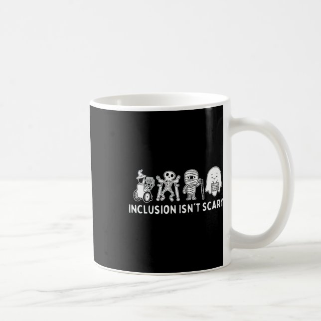 Mug L'inclusion n'est pas effrayant enseignant Squelet (Droite)