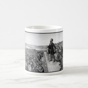 Mug Lincoln faisant le discours de Gettysburg