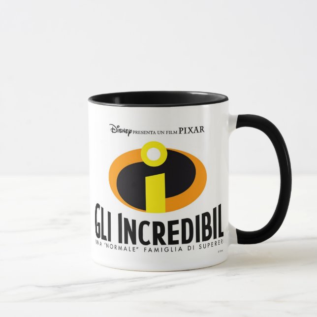 Mug L'incroyable affiche du film italien Disney (Droite)