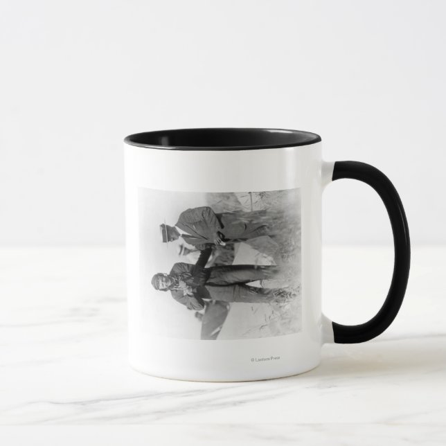 Mug Lindbergh et Wright avec plan en épave (Droite)