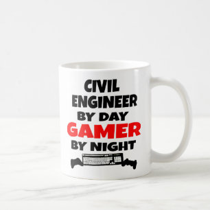 Mug L'ingénieur civil adore jouer aux jeux vidéo