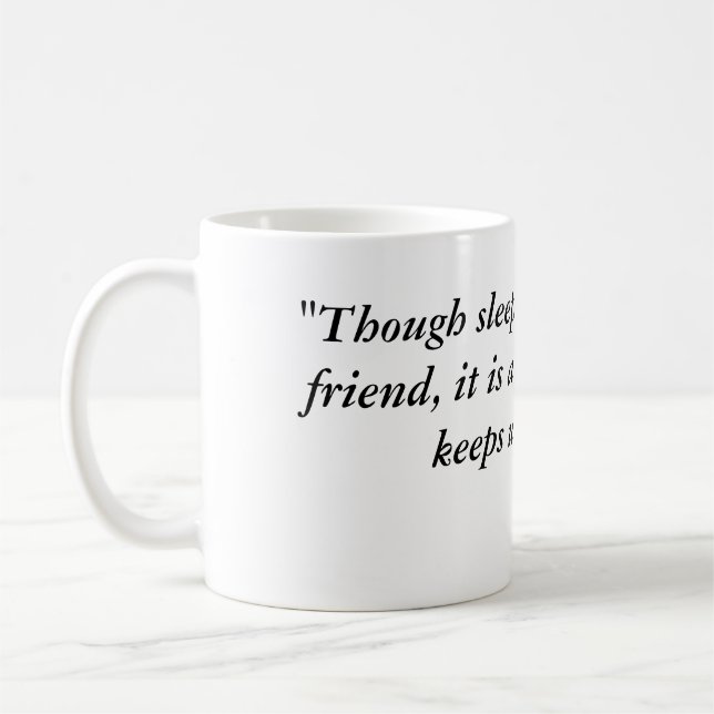 Mug L'insomnie du sommeil le meilleur ami ironie citat (Gauche)