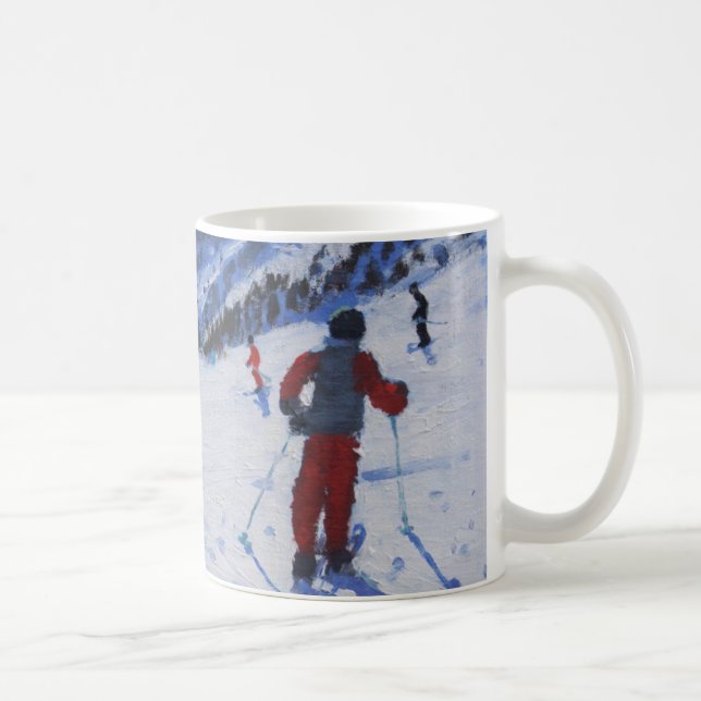 Mug L'instructeur Mottaret de ski (Droite)