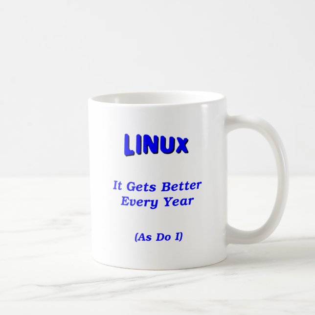 Mug Linux allant mieux (Droite)