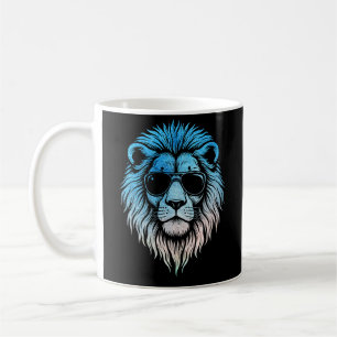 Mug Lion cool portant lunettes de soleil Artwork Lion