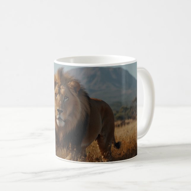 Mug Lion d'Afrique et Kilimandjaro (Devant droit)