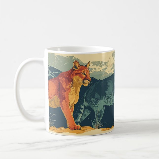 Mug Lion de Cougar Mountain vintage (Gauche)