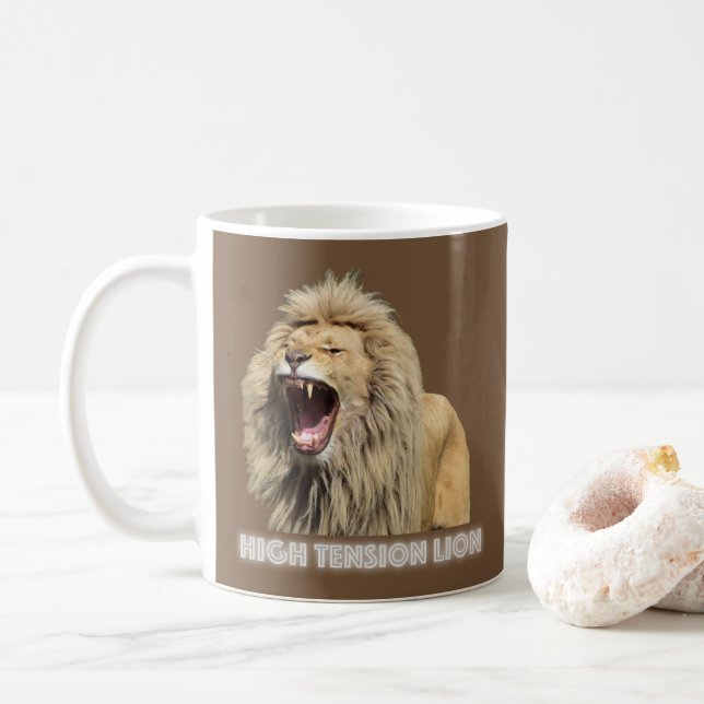 Mug Lion haute tension (Avec donut)