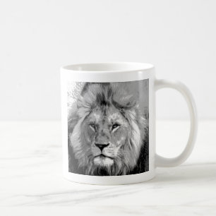 Mug Lion noir blanc