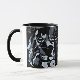 Mug Lion noir et blanc