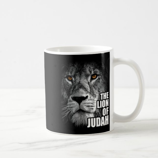 Mug Lion Of Judah Jesus Christian Faith Over Fear  (Droite)