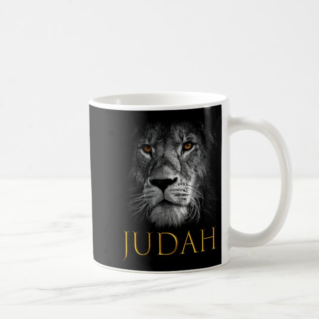 Mug Lion Of Judah Jesus Christian Faith Over Fear Prem (Droite)