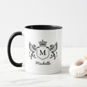 Mug Lions de la Couronne royale Nom du script