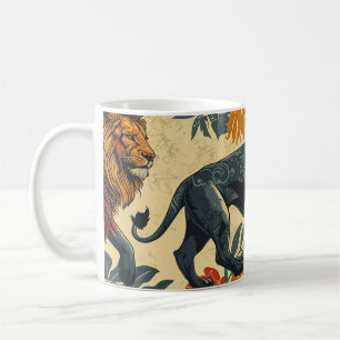 Mug Lions vintages colorés