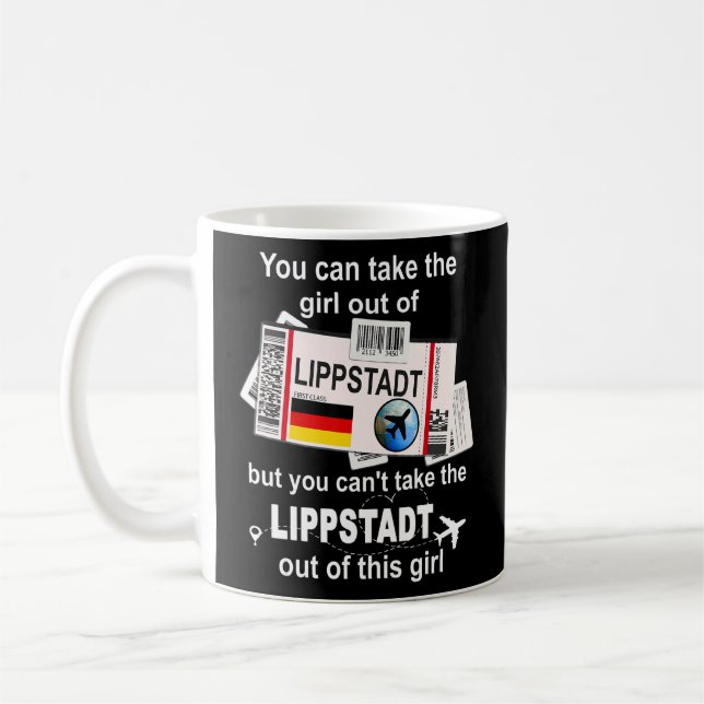 Mug Lippstadt Boarding Pass Lippstadt Girl Lippstadt (Gauche)
