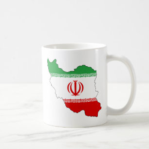 Mug L'Iran IR, drapeau, manteau de جمهوریاسل