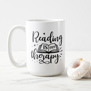 Mug Lire est mon Louveur de livre thérapeutique