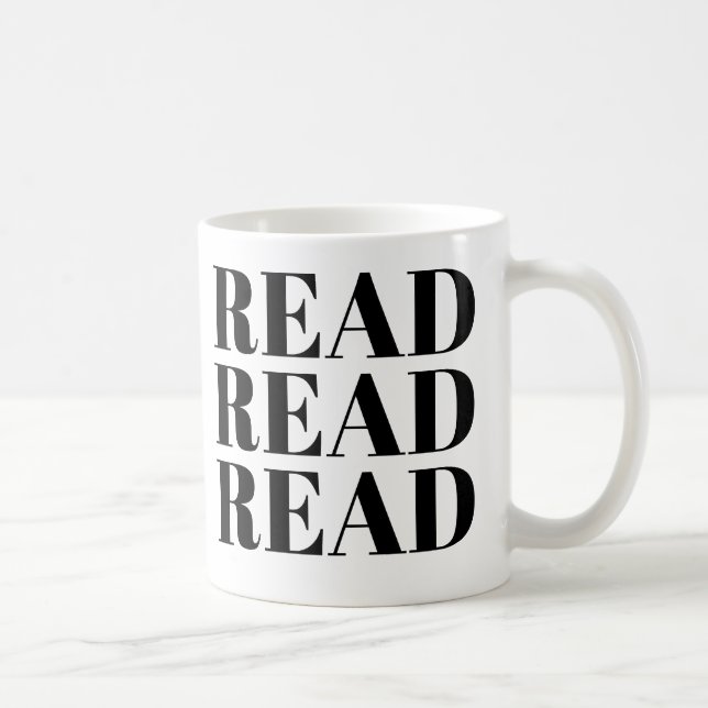 Mug lire lire lire lire lire muter | Joli livre Lover  (Droite)