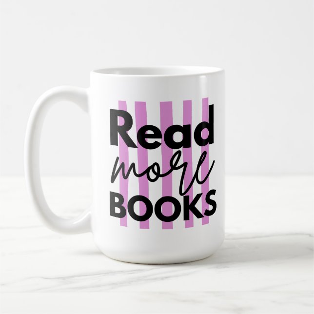 Mug Lire plus de livres (Gauche)
