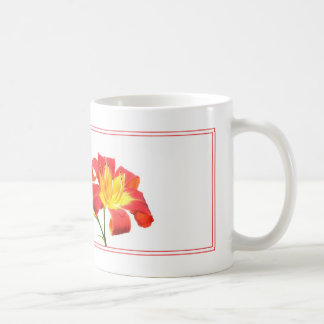 Mug Lis rose sur le blanc