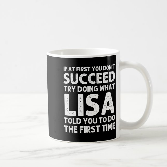 Mug Lisa Name D Birthday Funny Christmas Jo  (Droite)