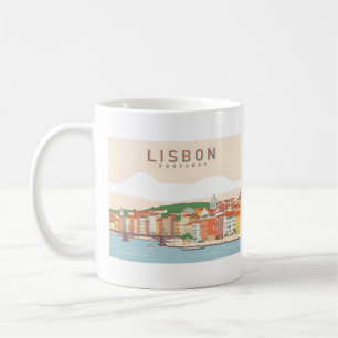 Mug Lisbonne Portugal Pastel Voyage Design