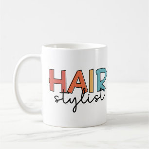 Mug Liste de cheveux Retro Coiffeur Cadeau
