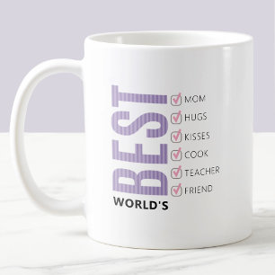 Mug Liste de contrôle de la meilleure mère du monde pe