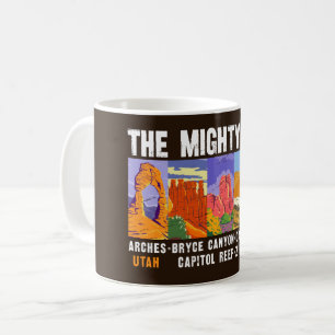 Mug Liste des cinq grands parcs nationaux de l'Utah Vi