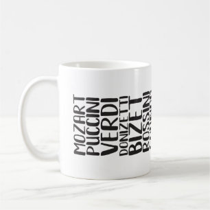 Mug liste des compositeurs d'opéra