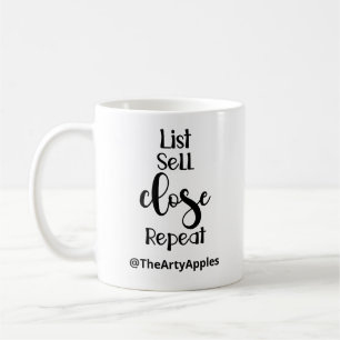Mug liste vendre fermer répéter immobilier open house 