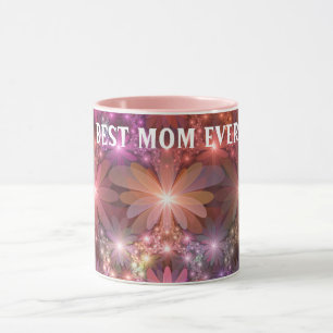 Mug Lit De Fleurs Brillant Abstrait Fractal Art Best M