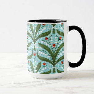 Mug Lit de la vallée et la symétrie des coccinelles en