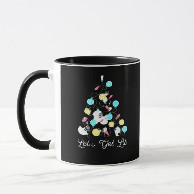 Mug Lit Fêtes de Noël Lumières Drôle Pun S (Gauche)