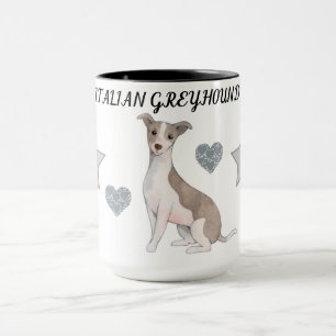MUG L'ITALIEN GREYHOUND COMBO DEUX BOUGIES À TONNE. MU