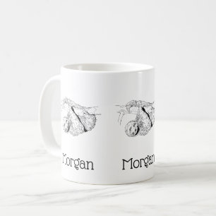 Mug Lithographie de dessin de la Sloth #1