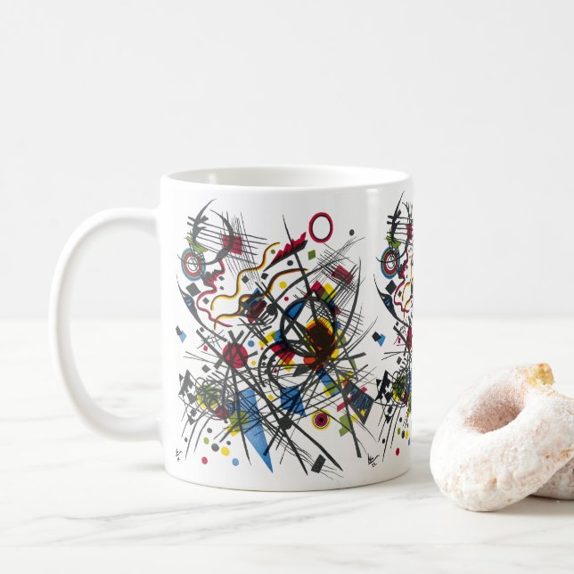 Mug Lithographie de Vierte Bauhausmappe par Kandinsky (Avec donut)