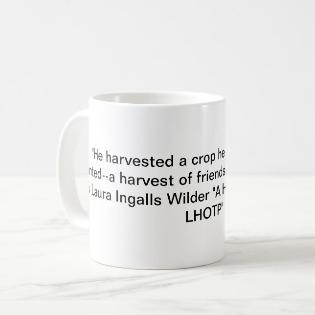 Mug Little House on the Prairie Citation-Harvest/Frien (Devant gauche)