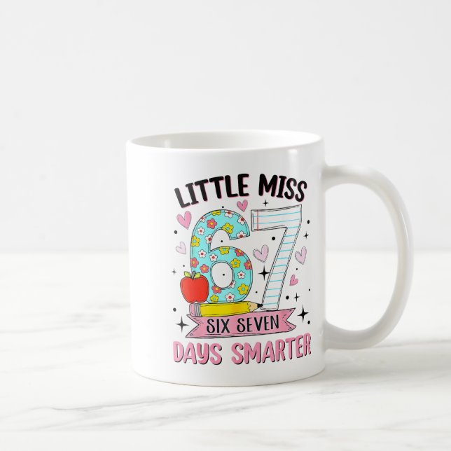 Mug Little Miss 67 Days Smarter Coquette Bow 67th Day  (Droite)