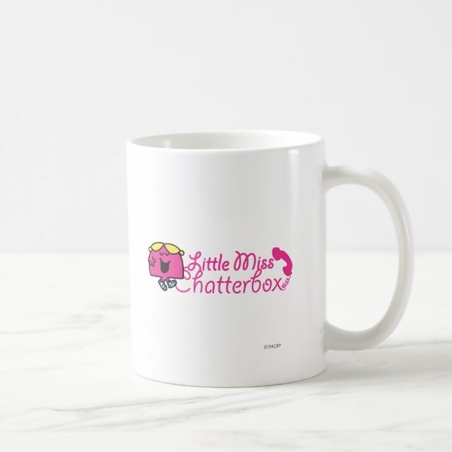 Mug Little Miss Chatterbox | Lettres de cordon télépho (Droite)