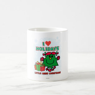 Mug Little Miss Noël   J'aime les vacances