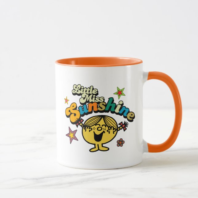 Mug Little Miss Sunshine | Étoiles et fleurs (Droite)