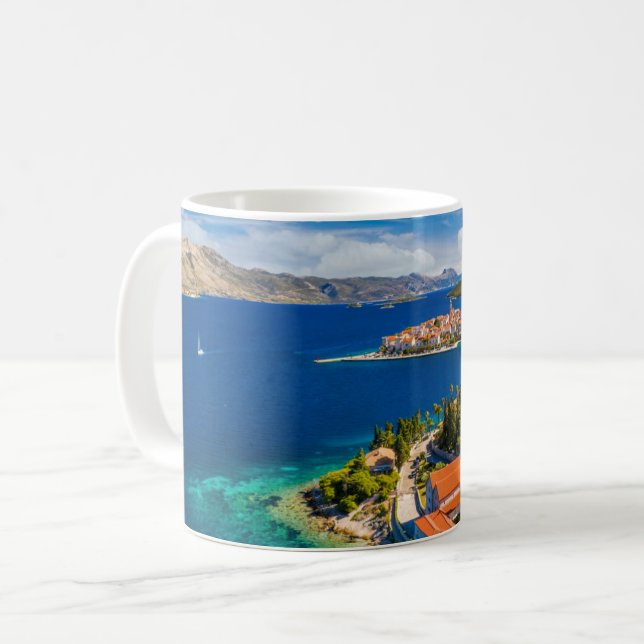 Mug Littoral | Ville de Korcula, île de Korcula, Croat (Devant gauche)