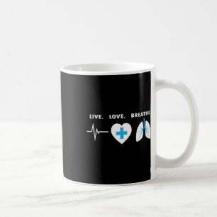 Mug Live Love Breathe - Don d'un thérapeute respiratoi